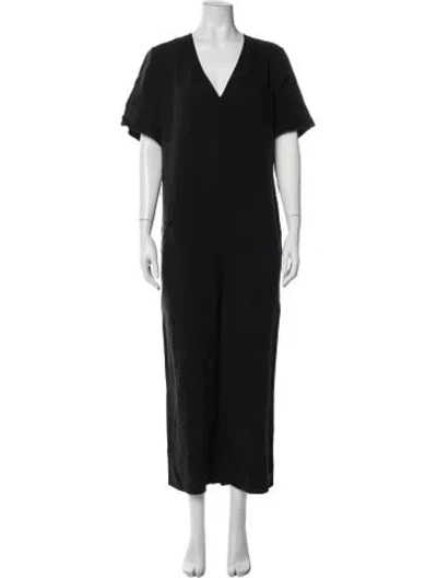 Pre-owned Forte Forte V-neck Jumpsuit In Blue