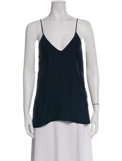 Pre-owned Forte Forte V-neck Sleeveless Top In Green
