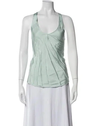 Pre-owned Forte Forte V-neck Sleeveless Top W/ Tags In Blue