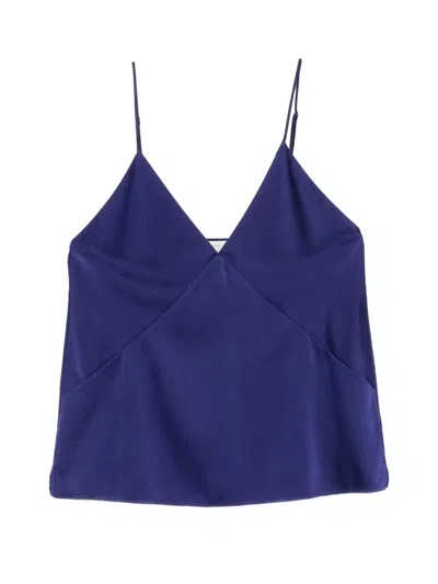 Forte Forte V-neck Top In Blue
