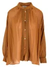 Forte Forte Voile Bohemian-style Shirt In Brown