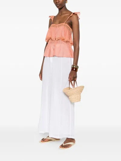 Forte Forte Voile Cotton And Silk Trousers In White