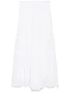 Forte Forte Sheer Tulle Maxi Skirt In White