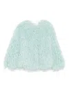 Forte Forte Wave Faux-fur Jacket In Green