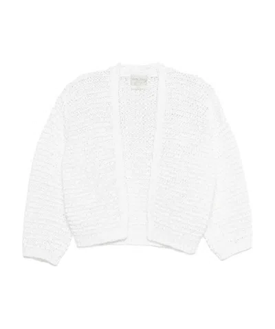 Forte Forte White Chamois Tape Cardigan
