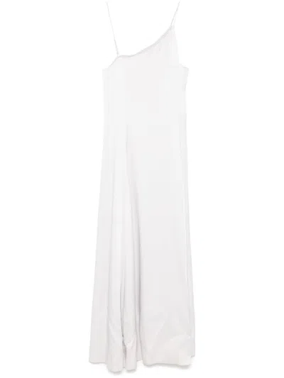 FORTE FORTE WHITE CREPE MAXI DRESS