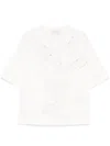 Forte Forte White Embroidered Cotton T-shirt