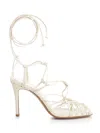 FORTE FORTE WHITE LEATHER SANDALS