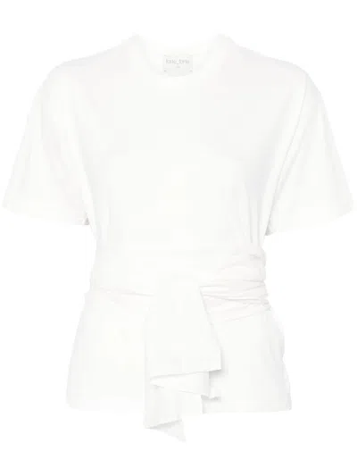Forte Forte White Organic Cotton Knotted T-shirt