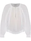 Forte Forte Silk And Cotton Blend Blouse With Button Detail