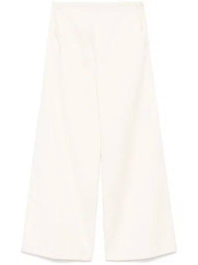 FORTE FORTE WHITE WIDE-LEG TROUSERS
