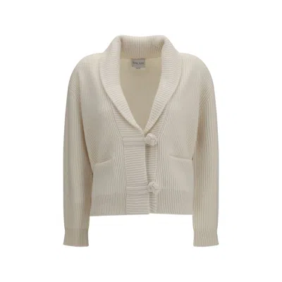 Forte Forte White Wool Oves Aries Cardigan In Neutral