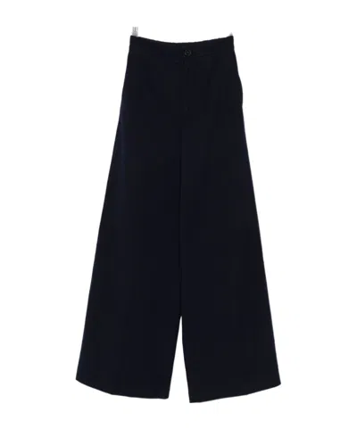 Forte Forte Wide-leg Casual Pants In Black