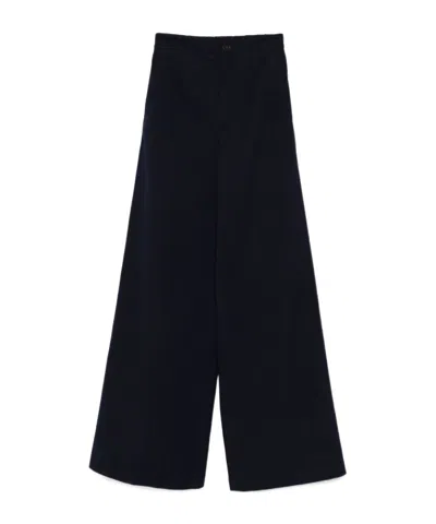 Forte Forte Wide-leg Casual Pants In Black