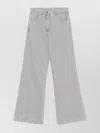 Forte Forte Wide-leg Denim Trousers Five Pockets In Gray