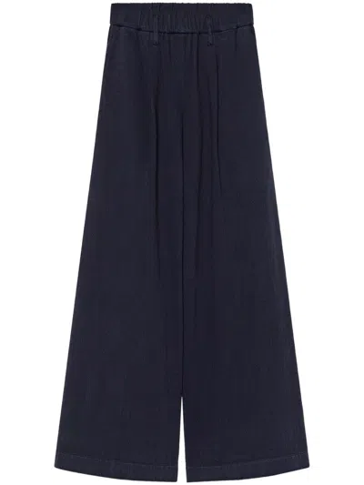 FORTE FORTE WIDE-LEG FLUID COTTON TROUSERS