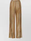 Forte Forte Wide Leg Metallic Finish Trousers