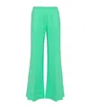 Forte Forte Wide-leg Mid-rise Trousers In Green