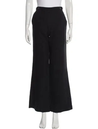 Pre-owned Forte Forte Wide Leg Pants In Black