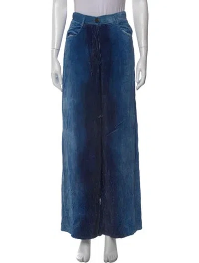 Pre-owned Forte Forte Wide Leg Pants In Blue
