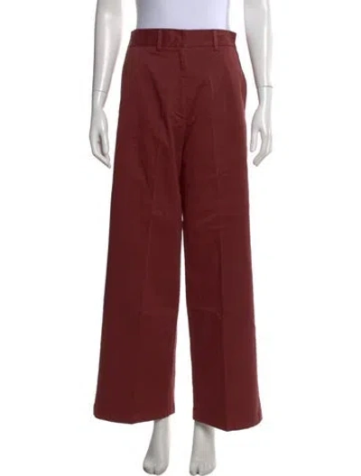 Pre-owned Forte Forte Wide Leg Pants In Burgundy