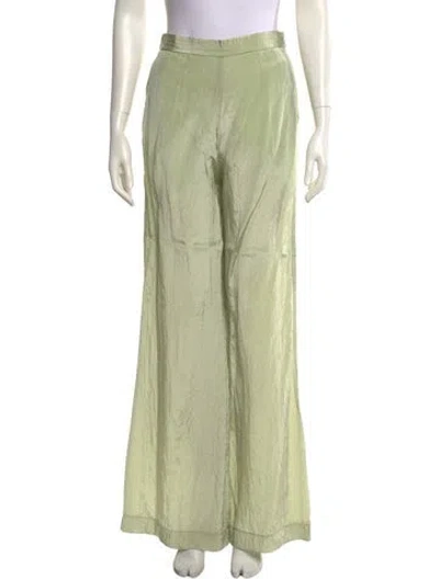 Pre-owned Forte Forte Wide Leg Pants In Green