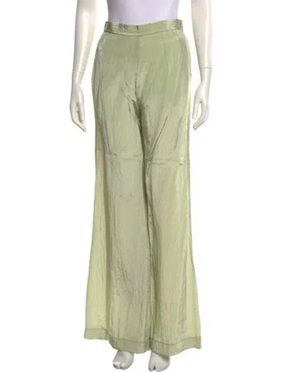 Pre-owned Forte Forte Wide Leg Pants In Green