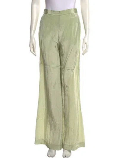 Pre-owned Forte Forte Wide Leg Pants In Green