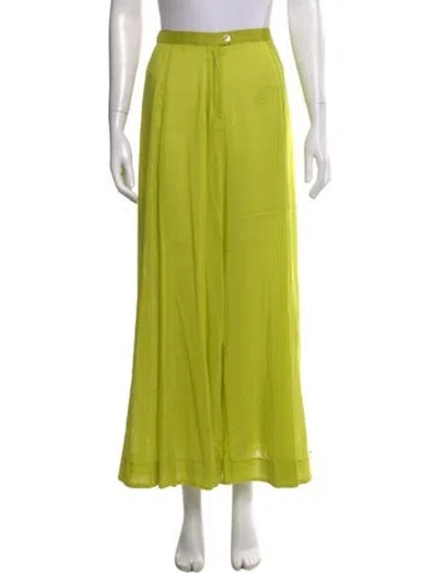 Pre-owned Forte Forte Wide Leg Pants In Green