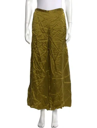 Pre-owned Forte Forte Wide Leg Pants In Green