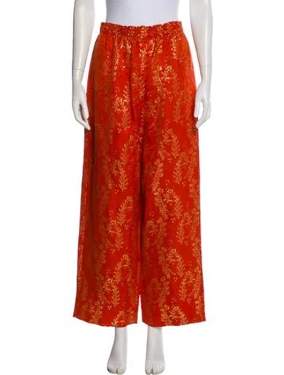 Pre-owned Forte Forte Wide Leg Pants In Orange
