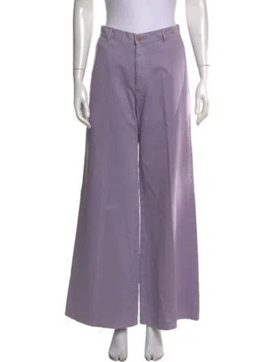 Pre-owned Forte Forte Wide Leg Pants In Purple