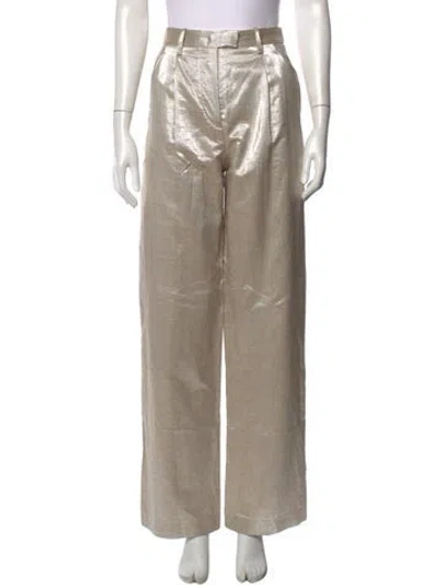 Pre-owned Forte Forte Wide Leg Pants W/ Tags In Neutrals