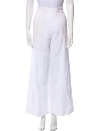 Pre-owned Forte Forte Wide Leg Pants In White