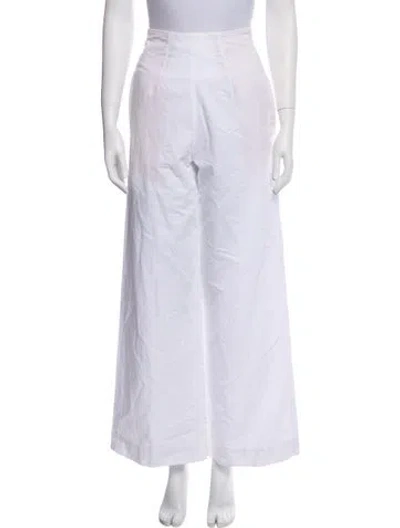 Pre-owned Forte Forte Wide Leg Pants In White