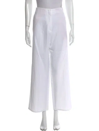 Pre-owned Forte Forte Wide Leg Pants In White