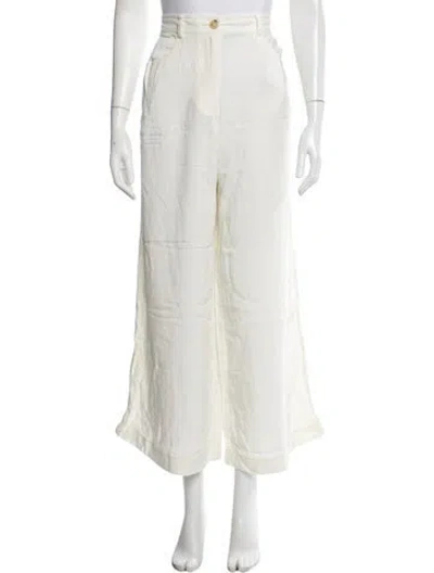 Pre-owned Forte Forte Wide Leg Pants In White