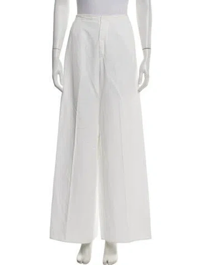 Pre-owned Forte Forte Wide Leg Pants In White