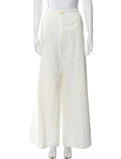 Pre-owned Forte Forte Wide Leg Pants In White