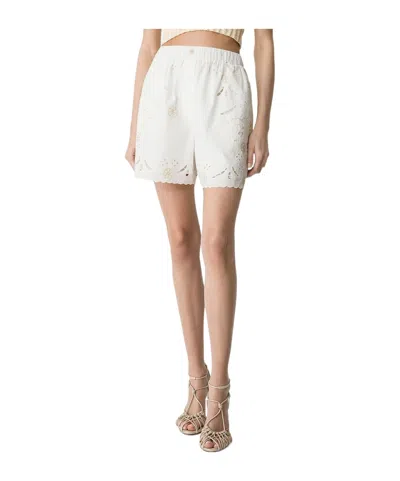Forte Forte Wide Leg Shorts In White