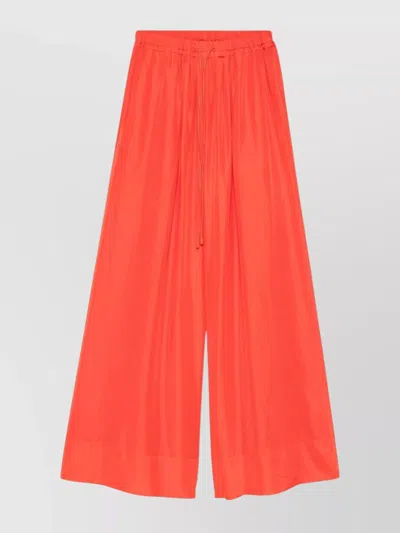 Forte Forte Wide-leg Silk Trousers With Drawstring