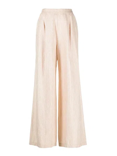 Forte Forte High-waisted Wide-leg Trousers In Brown