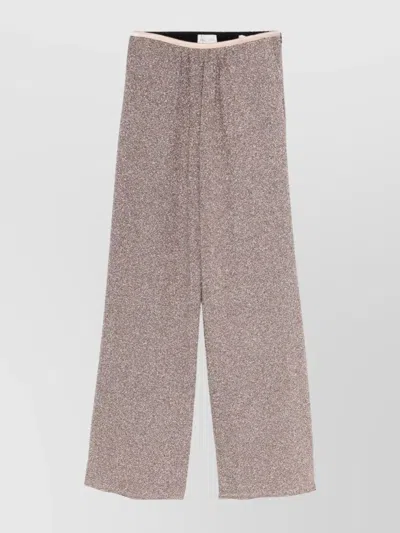 FORTE FORTE WIDE LEG TROUSERS ELASTIC WAISTBAND