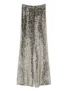 Forte Forte High Waist Wide-leg Trousers With Metallic Effect In Multi