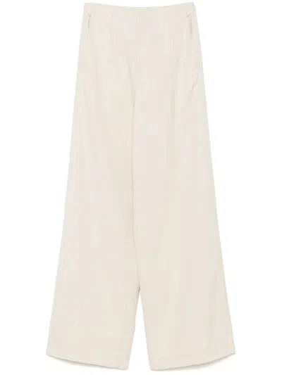 Forte Forte Wide-leg Trousers In Beige