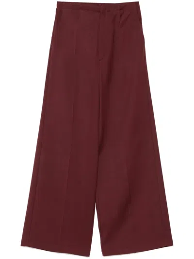 Forte Forte Wide-leg Trousers In Red
