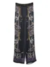Forte Forte Wide-leg Trousers With Botanical Embroidery In Multi