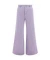 Forte Forte Wide-legged Casual Pants In Purple