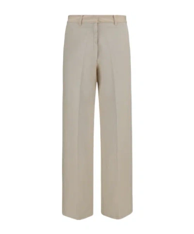 Forte Forte Wide-leg Chino Pants In Neutral