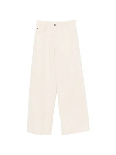 Forte Forte Wide-leg Denim Jeans In Neutral